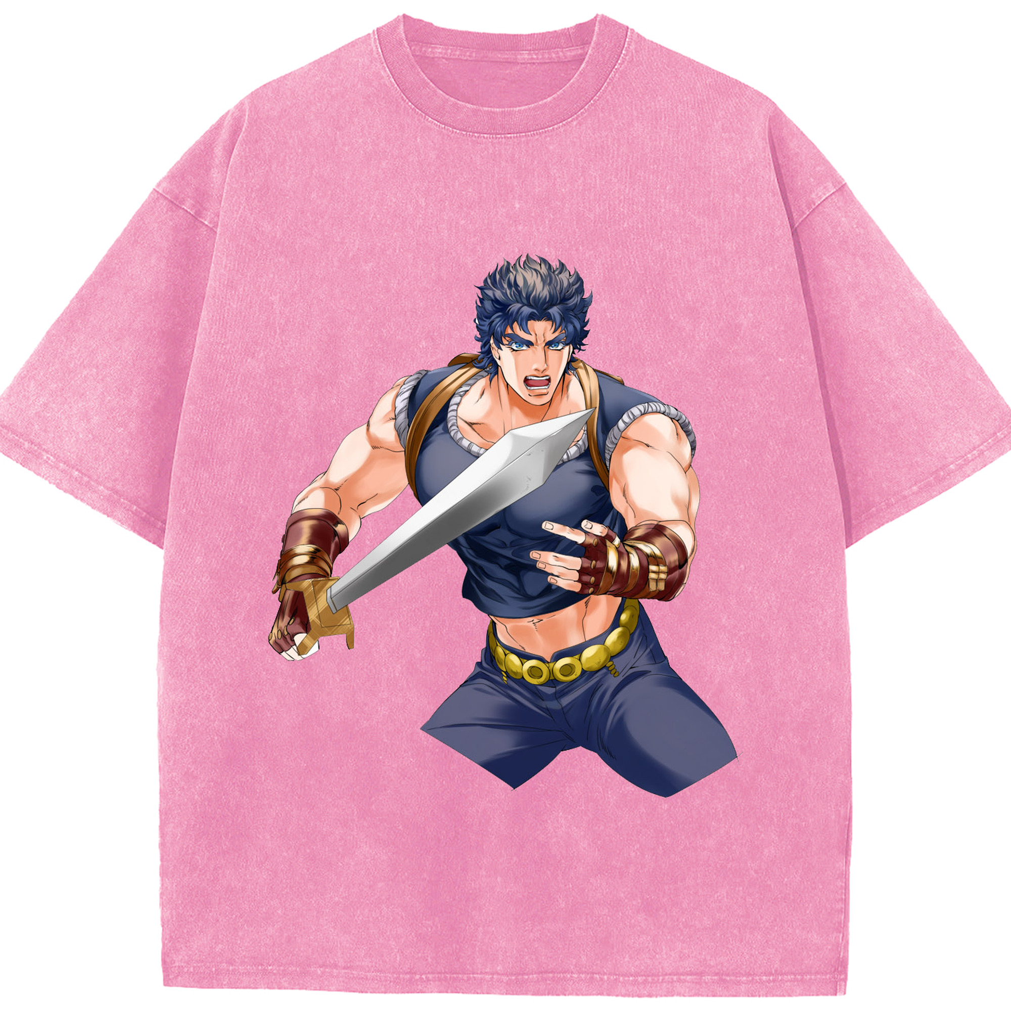 （画像用） ジョジョの奇妙な冒険 /ジョナサン?ジョースター JoJo's Bizarre Adventure Jonathan Joestar 綿100% ヴィンテージ風 半袖Tシャツ（フロントプリント）